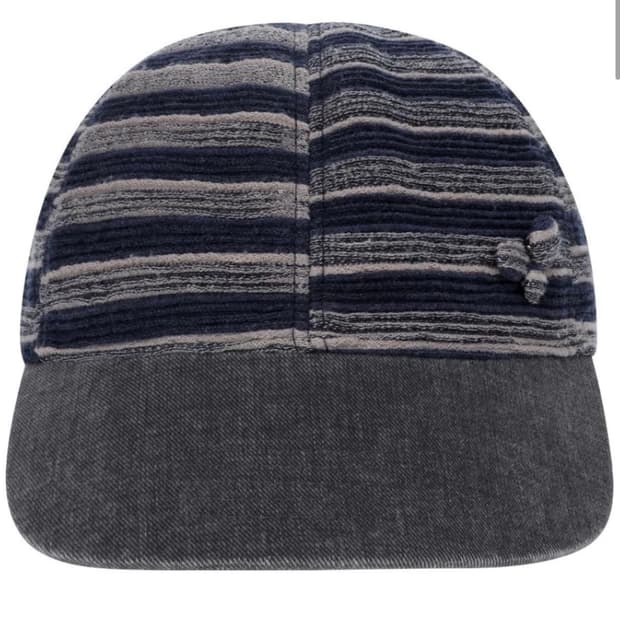 코이세이오 피치 스트라이프 캡 네이비 모자 볼캡