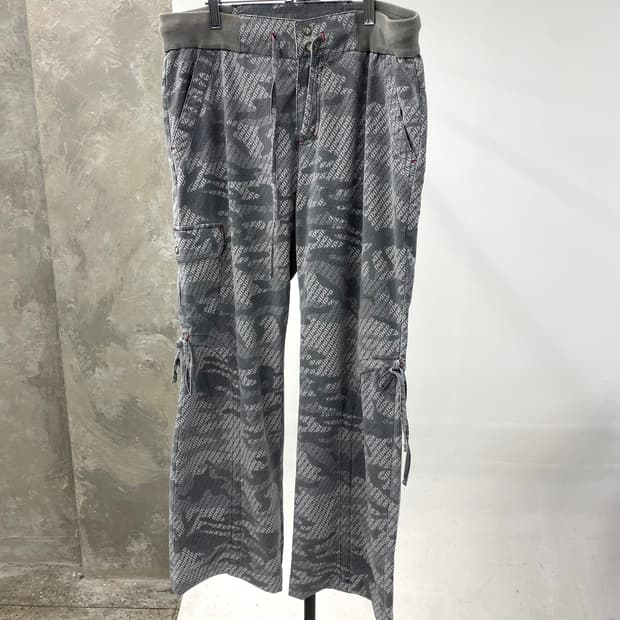 [M] DANSKIN 카모플라쥬 부츠컷 카고 트랙팬츠