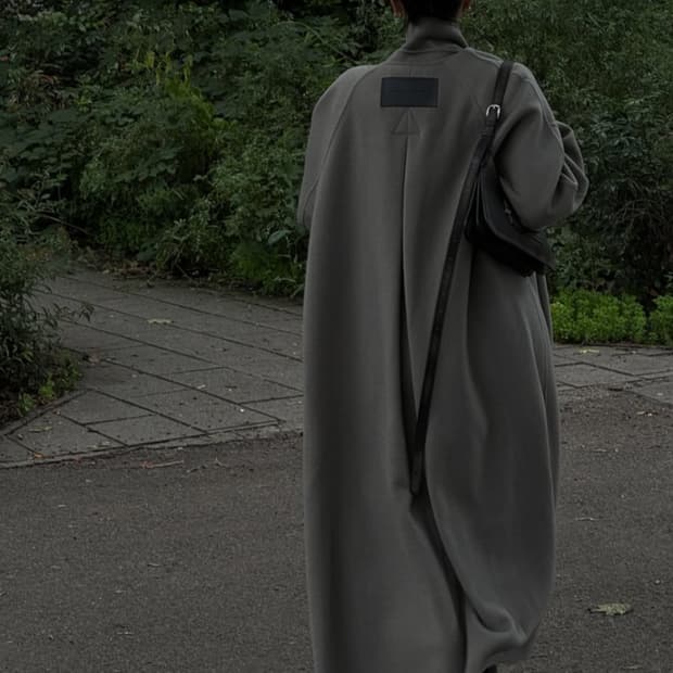 Handmade) Wide Long Coat [ Black ]