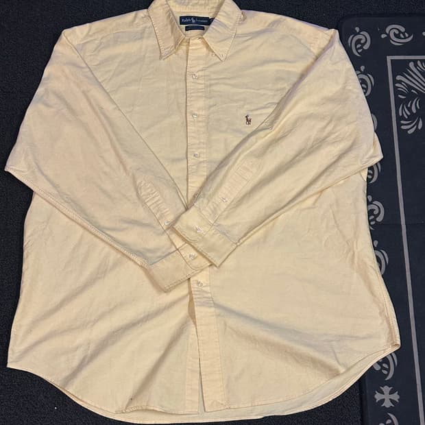 (XL)폴로 랄프로렌 옐로우 셔츠 팝니다