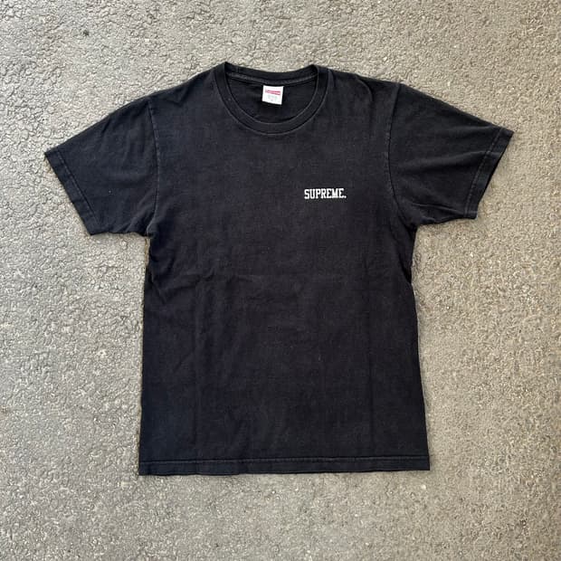 슈프림 x 러프 라이더스 티셔츠 블랙 M 