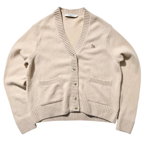 (매장판) 메종키츠네 베이비폭스 울 니트 가디건