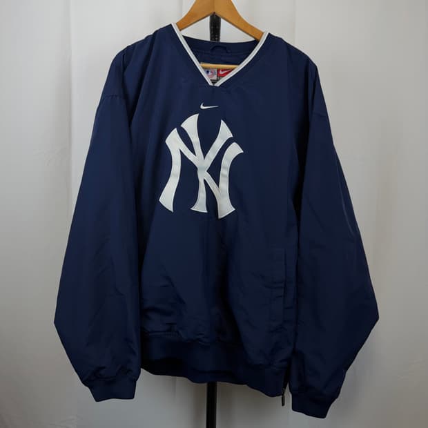 [NIKE]나이키 뉴욕 양키스 빅로고 웜업 XL 바람막이