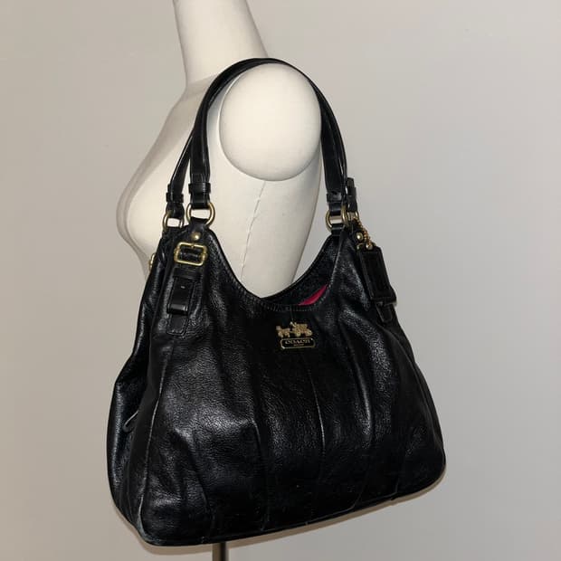 Coach All black  Triangle bag