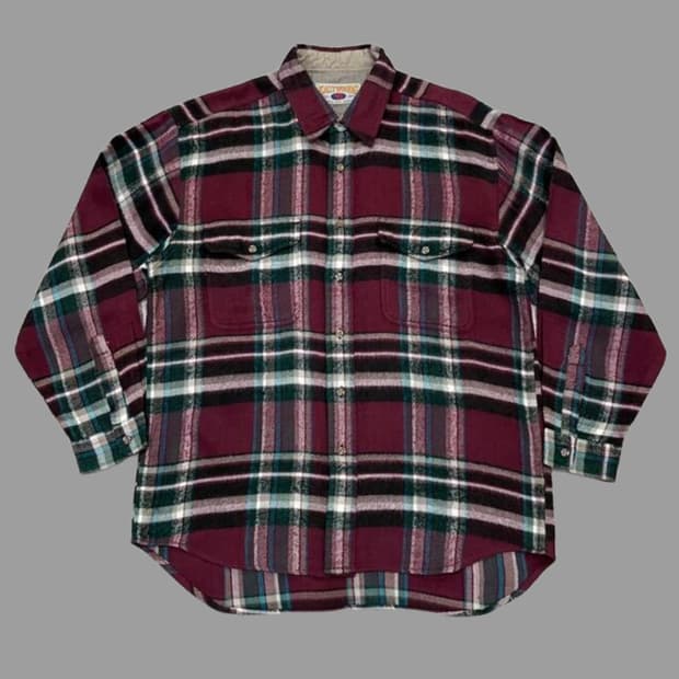 EAST WOODS 체크 웨스턴 남방 (L) 