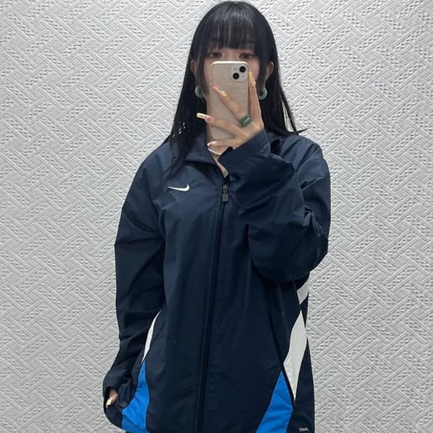 나이키 빈티지 올드스쿨 00's 스포티 바람막이 자켓 L C13999
