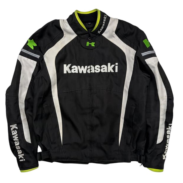 가와사키 모터사이클 블랙 라이더 자켓 L