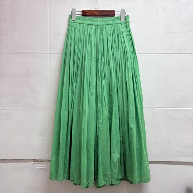 CIAOPANICTYPY 그린 코튼 와이드 팬츠  JPN