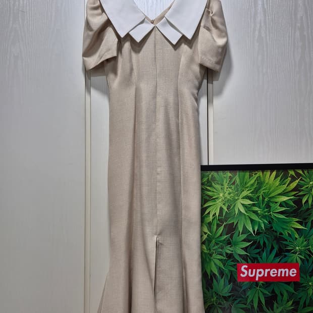 (세일)(새상품)DINT 칼라 배색 반팔 원피스