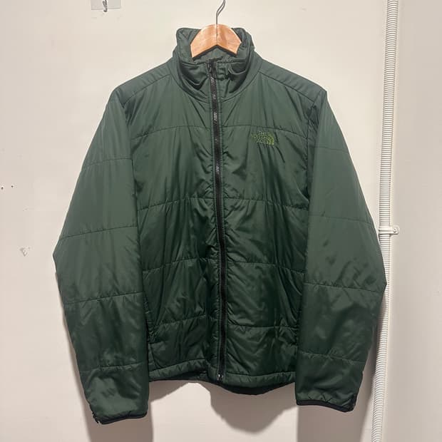 노스페이스 그린 패딩 점퍼