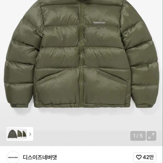 디스이즈네버댓 숏패딩