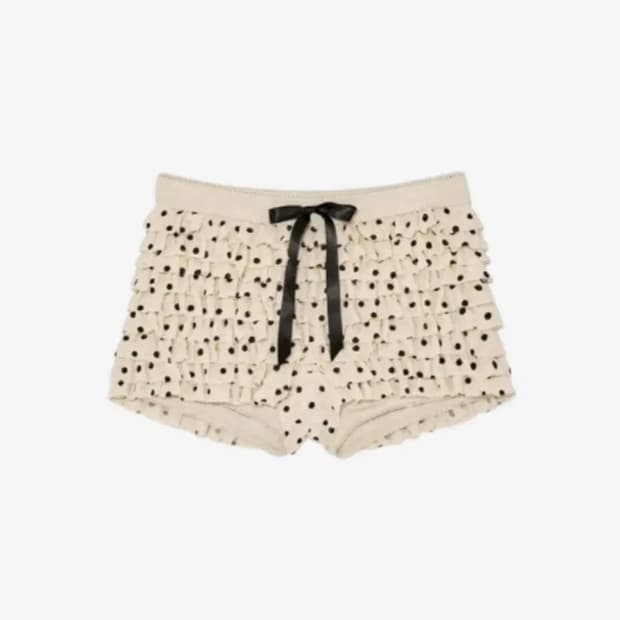 글로니 코코 도트 블루머 쇼츠 베이지 m