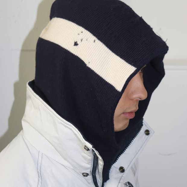 키지마 타카유키 18AW 샘플 데미지 바라클라바