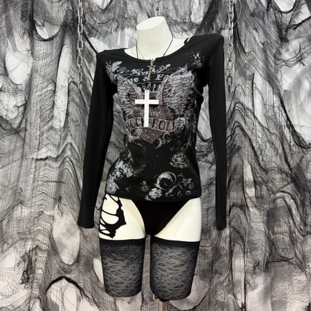 punk rock&roll cubic long sleeve