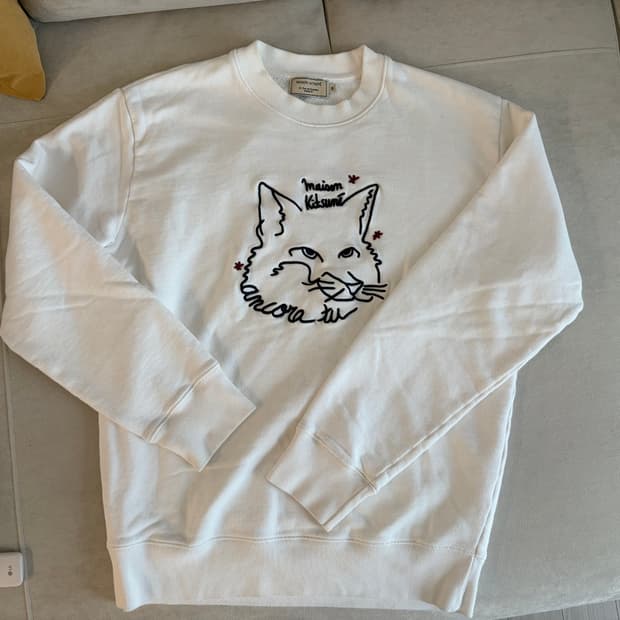 메종키츠네 폭스 자수 맨투맨 M