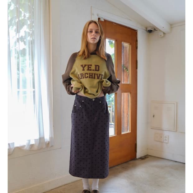 예디 아카이브 DOT LONG SKIRT