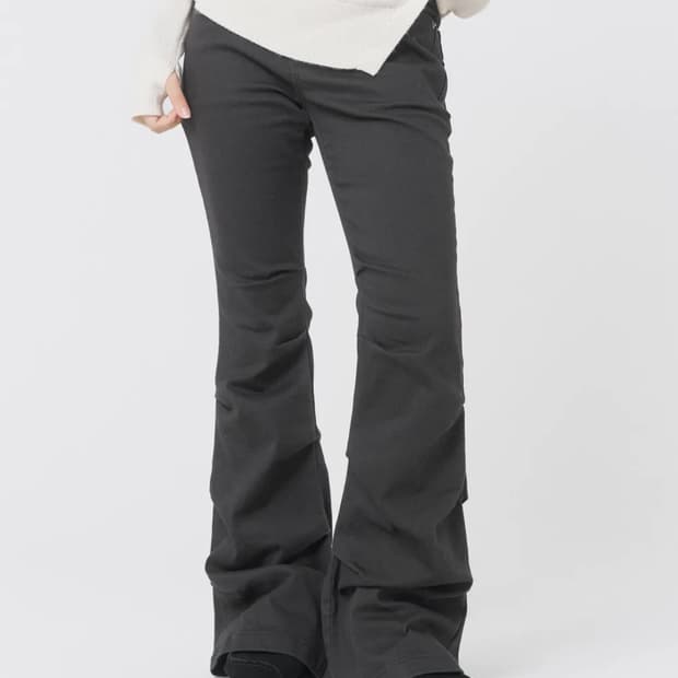 미세키 서울 셔링 부츠컷 팬츠