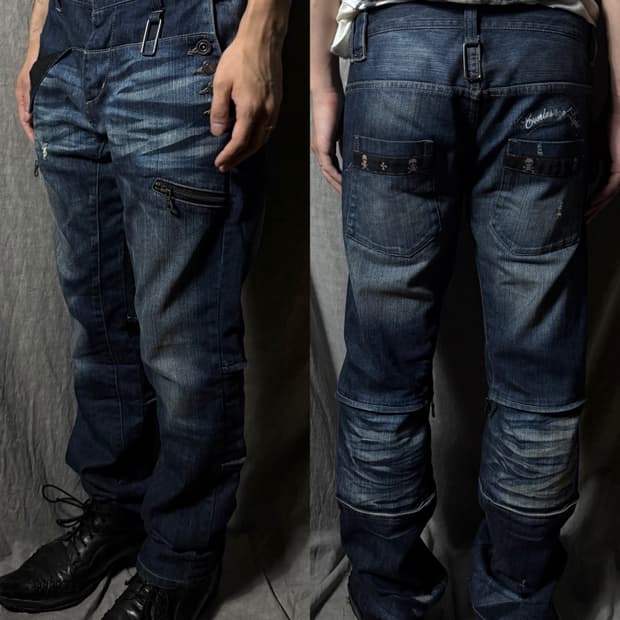 PPFM Multi-Zip Denim Pants