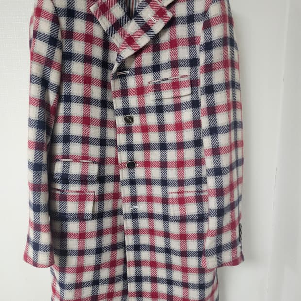 톰브라운 트위드 체크 클래식 코트(1/100/정품)