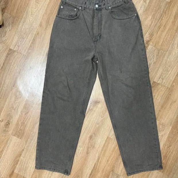 디스이즈네버댓 릴렉스 데님 브라운