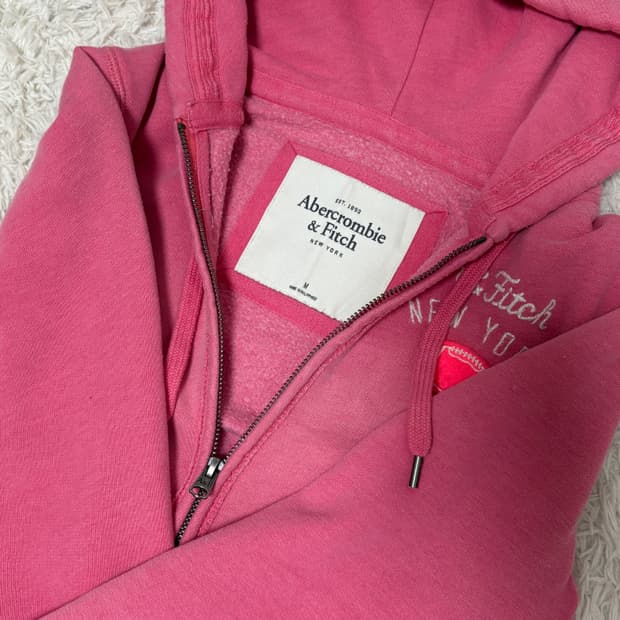 아베크롬비 후드집업 핑크 M
