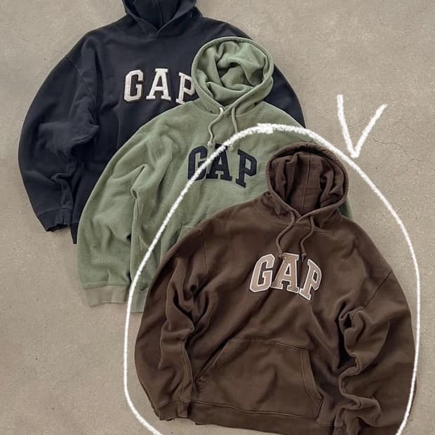 Gap 브라운 후드티