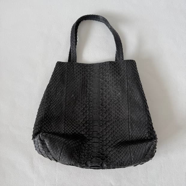 Pre owned 리얼 파이톤 토트백