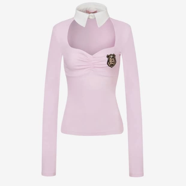 베이비메탈클럽 챠미 카라 탑 연핑크