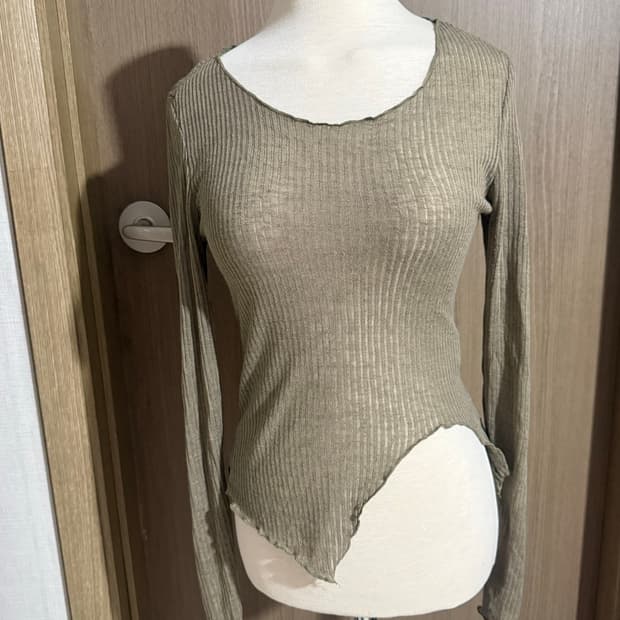 시스루 언발 티
