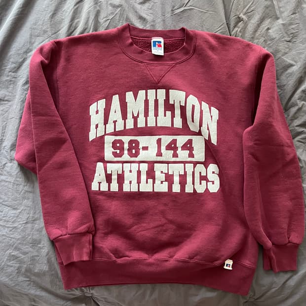 M러셀 애슬레틱 스웻셔츠 버건디 빈티지