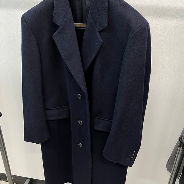 105) 버버리 네이비 울코트 