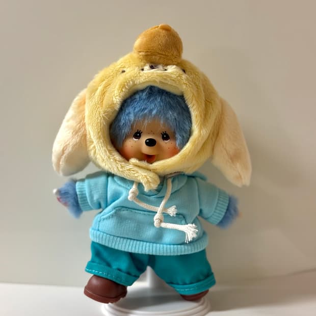 몬치치 컬러즈 블루 + 폼푸코디셋