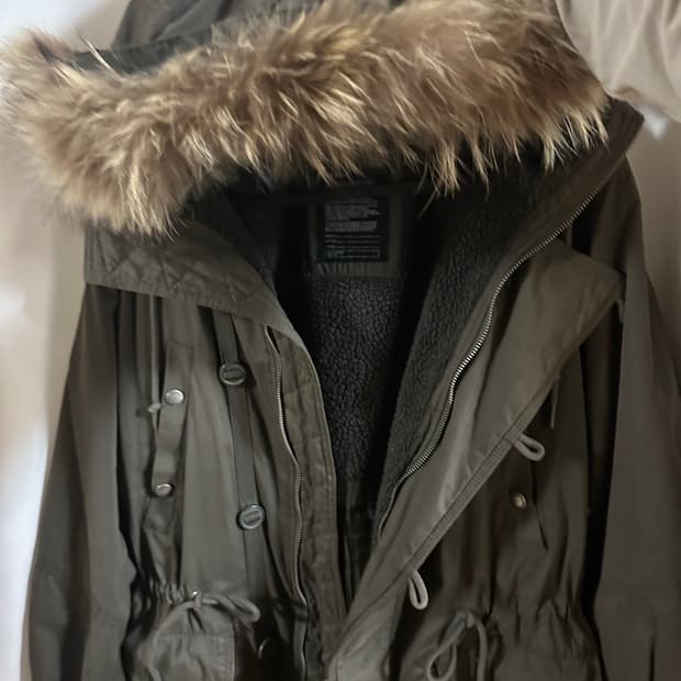 빈티지 야상 롱 자켓 y2k 모리 