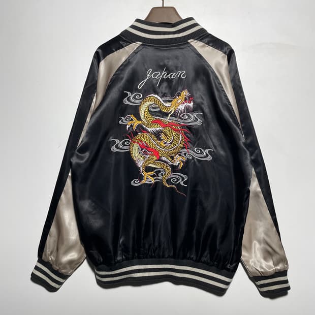 JPN 오리엔탈 드래곤 자수 스카쟌