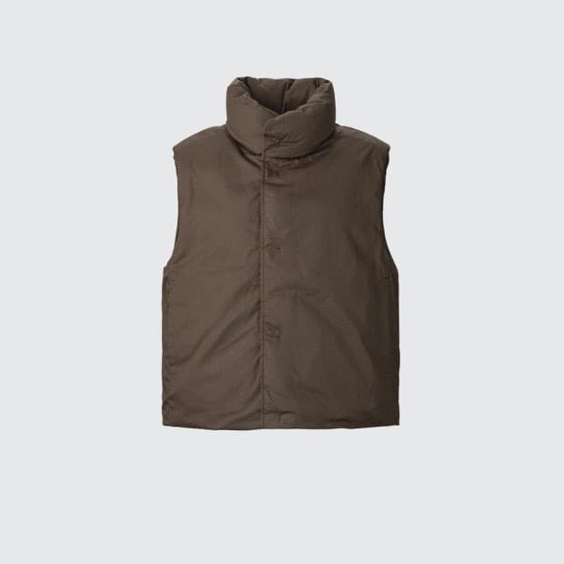 유니클로u 퍼프테크 논퀼팅 패딩 베스트 L