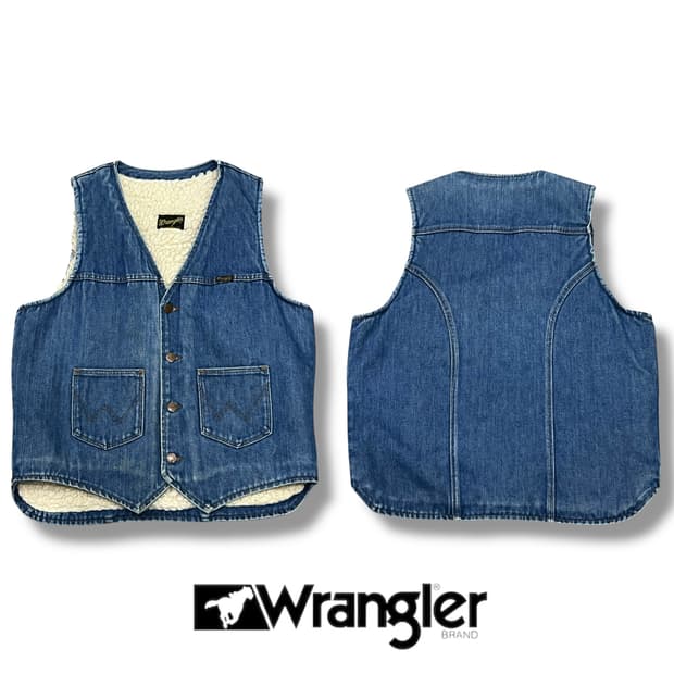 랭글러 데님 양털 베스트 s08793