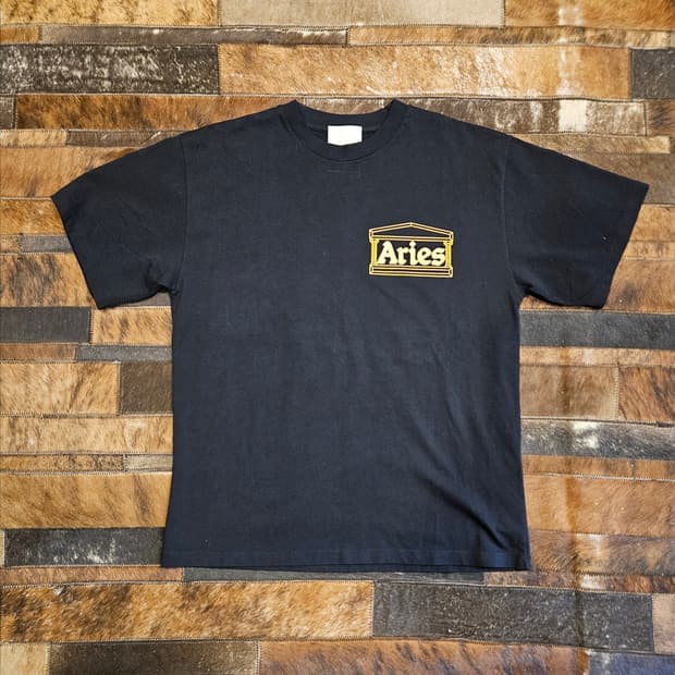 Aries 프린팅 반팔 티셔츠 