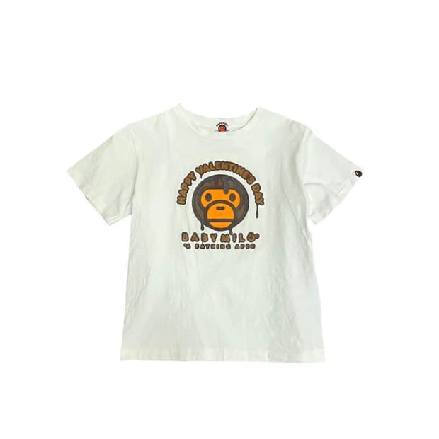 베이프 베이비마일로 발렌타인데이 반팔 티셔츠