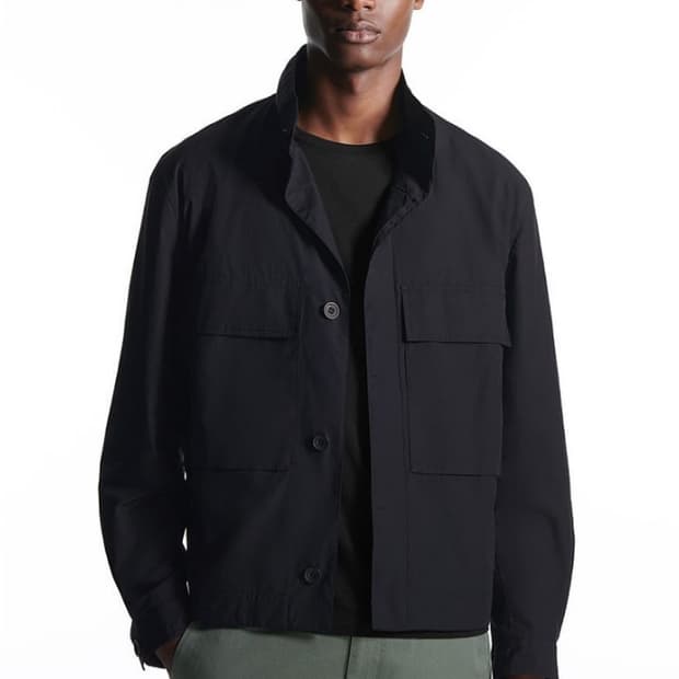 코스 라이트웨이트 유틸리티 오버셔츠 블랙 L