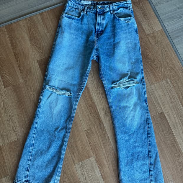 zara 자라 주우재 디스트로이 플레어 데님  청바지 32사이즈 판매