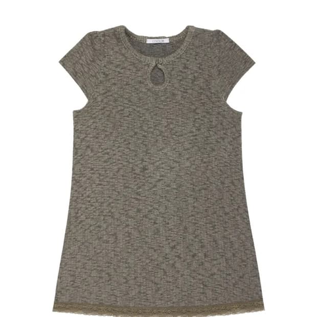 Weird Drop Top Dress Khaki Charcoal