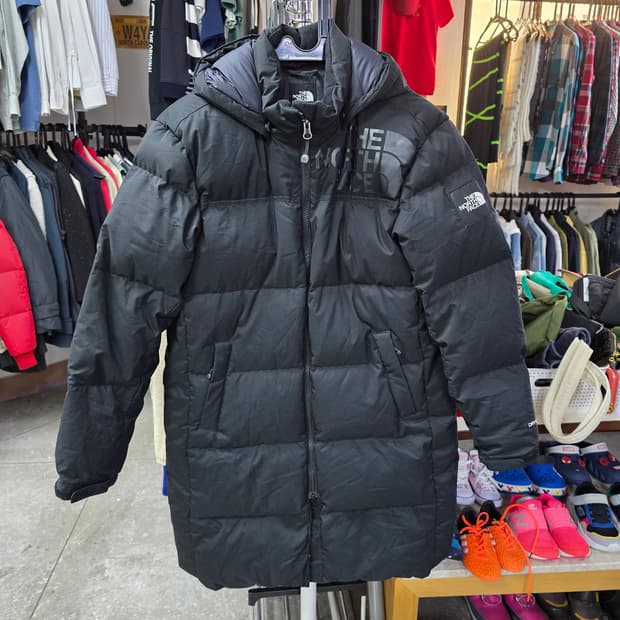 노스페이스 주니어 블랙 롱패딩 (1318)