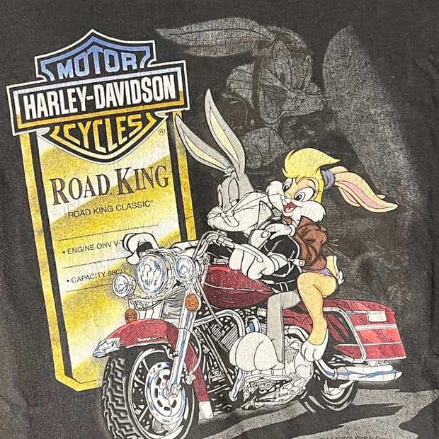 01's Faded Harley Looney Tunes Shirt