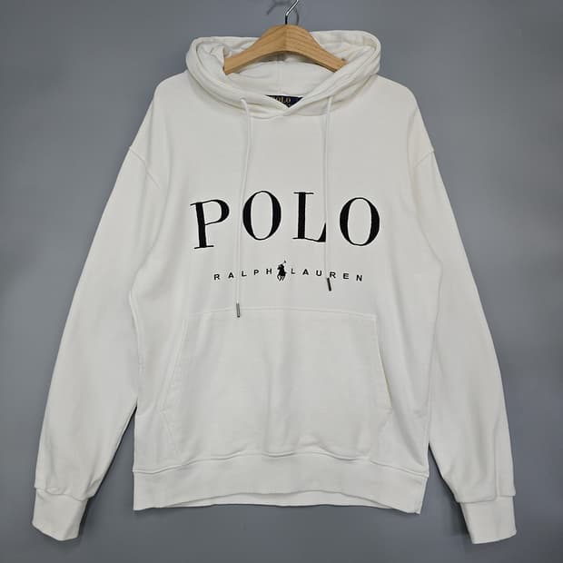 폴로 랄프로렌(polo ralph lauren) 로고 후드 맨투맨 S