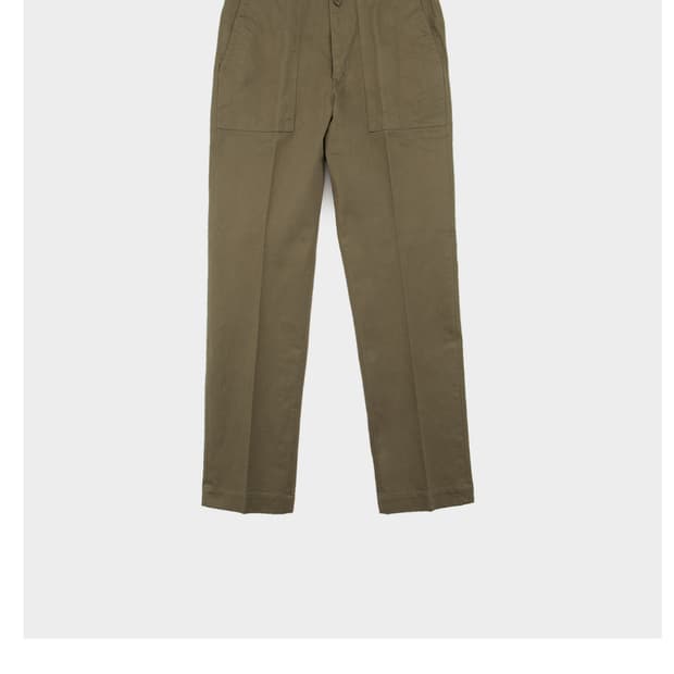 반스토머 헤링본 올리브 치노 팬츠 미사용 세제품 사이즈 M 1333P D