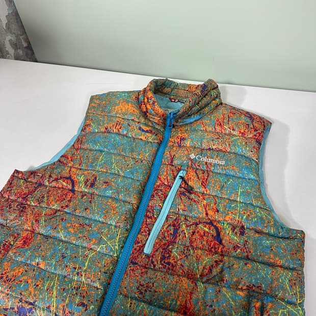 M 컬럼비아 구스다운 OMNI-SHIELD 경량 패딩조끼