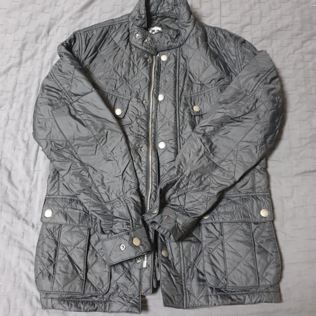 바버 인터내셔널 바이커 퀼팅 자켓