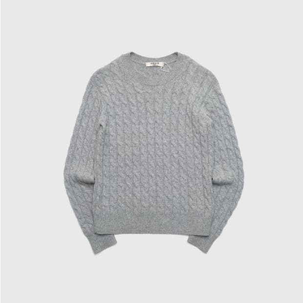 wool cable sweater 