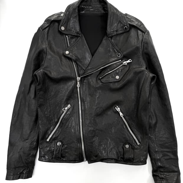 양가죽 라이더 자켓