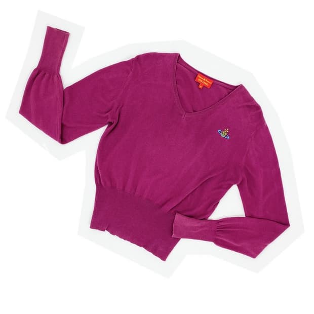 비비안웨스트우드 S/S 1999 브이넥 니트